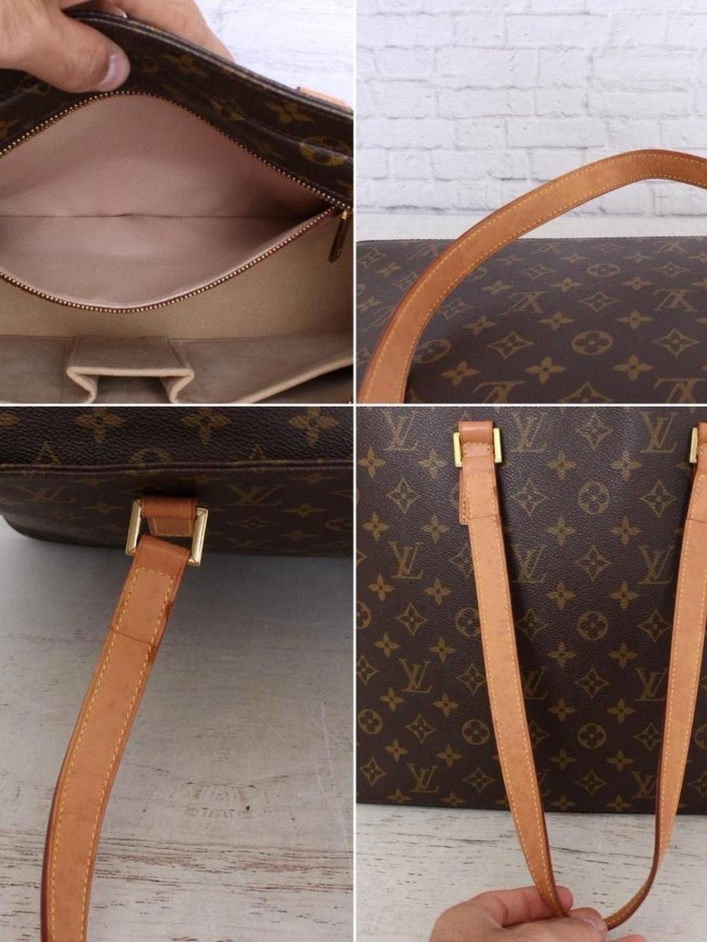 Louis Vuitton Monogram Canvas Brown Tote Bag - Picture 6 of 8